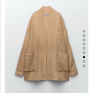 New with tags. Size small, camel cardigan from Zara. 2142 / 147
